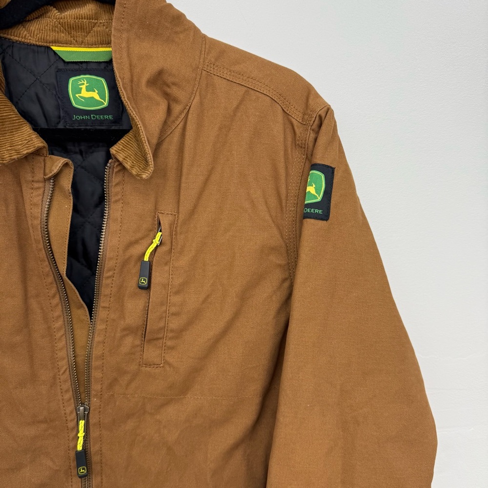 John Deere Kids Tan Canvas Jacket - Picture 3 of 7